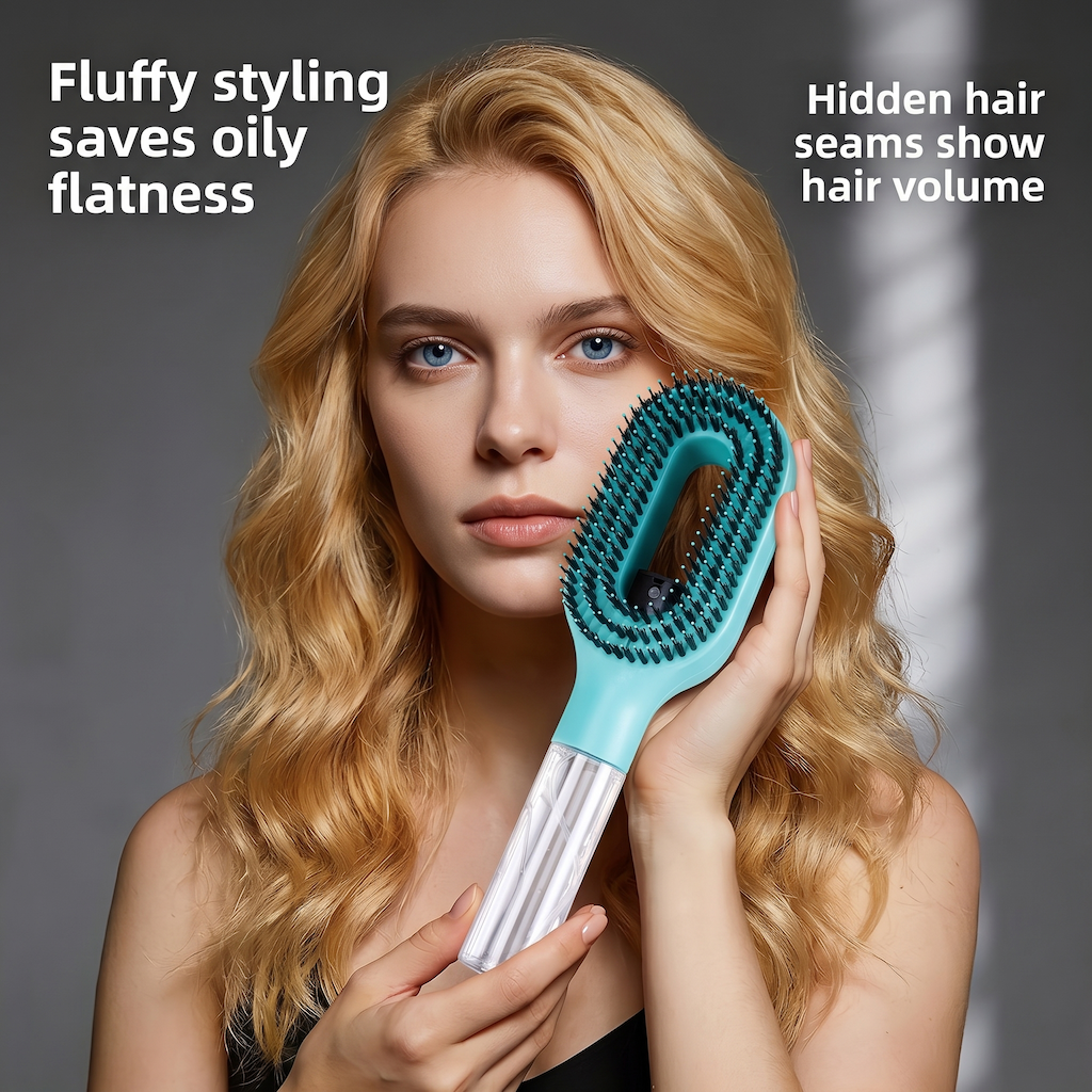 Main product image of Hair Brush with Integrated Liquid Spray for Conditioning and Styling