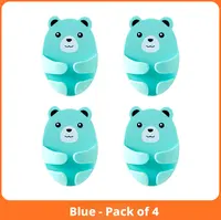 Product image of Punch-Free Power Socket Hooks, Blue, 4-Pack