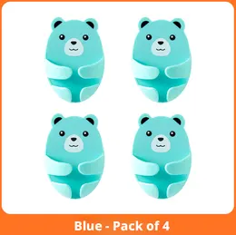 Product image of Punch-Free Power Socket Hooks, Blue, 4-Pack