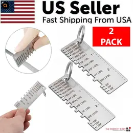Product image of 2-Piece Stainless Steel Sheet Metal & Wire Thickness Gauge Set