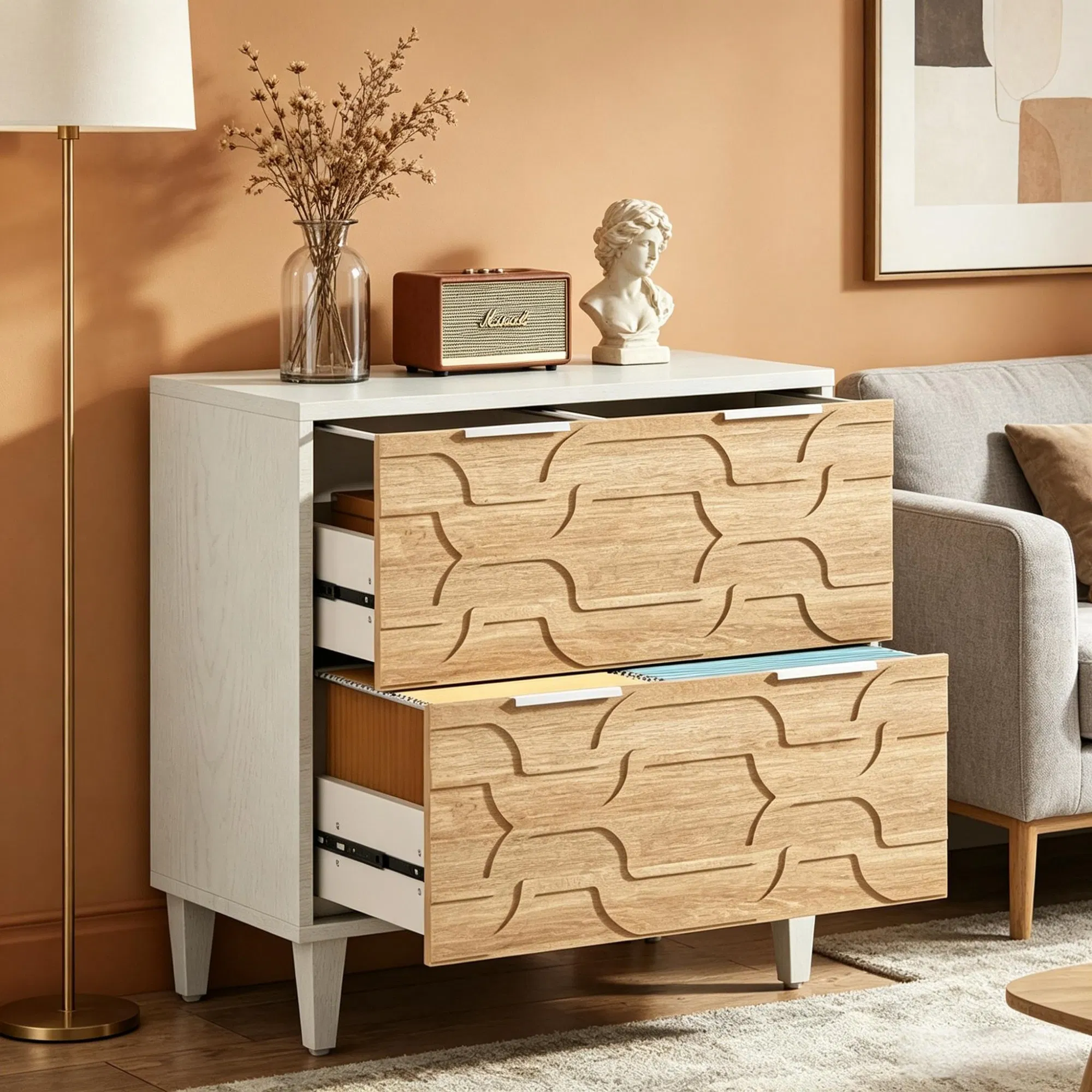 Main product image of File Cabinet, Adjustable, Steel with Stainless Hardware