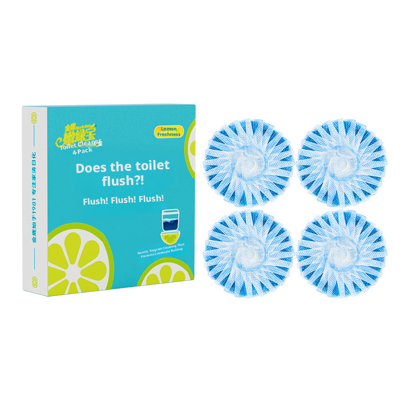 Main product image of Toilet Cleaner, Lemon Scent, 4 Pieces per Box