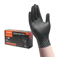 Product image of Thick Disposable Black PVC Gloves, Food-Grade, Waterproof