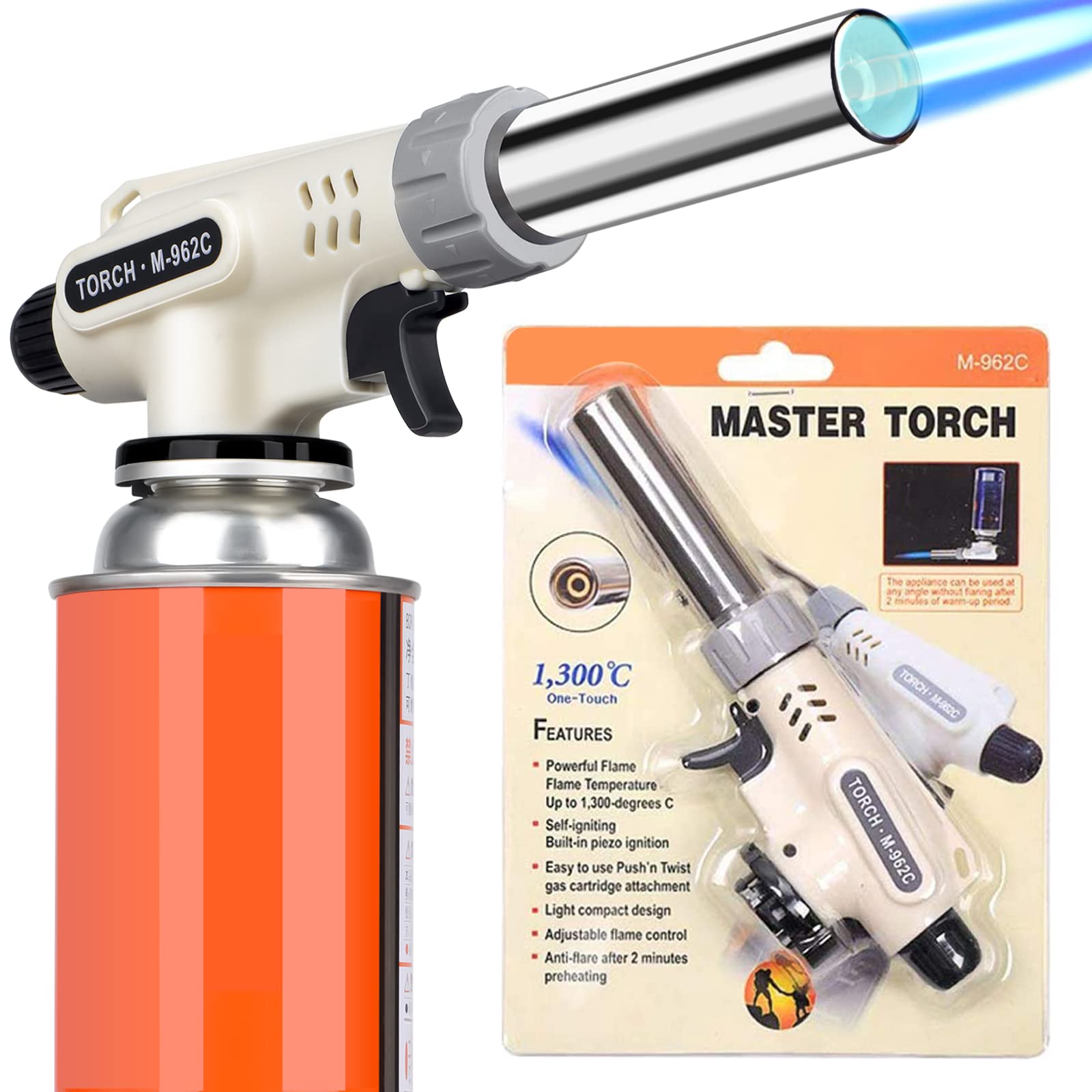 Main product image of Refillable Butane Torch with Adjustable Flame Control