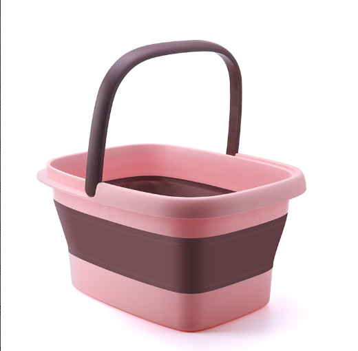Main product image of Folding Foot Soaking Bucket, Pink, PP+TRP Construction