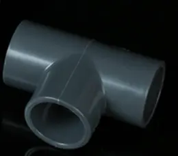 Product image of PVC Three-Way Connector, Water Supply, 25mm Inner Diameter, Gray