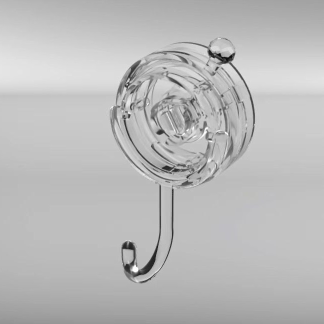 Main product image of Transparent Disc Hook, Polycarbonate/PVC