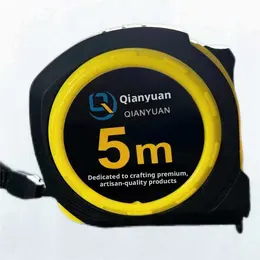 Product image of Wear-Resistant Coated Tape Measure, 5m x 19mm, Yellow PP Casing