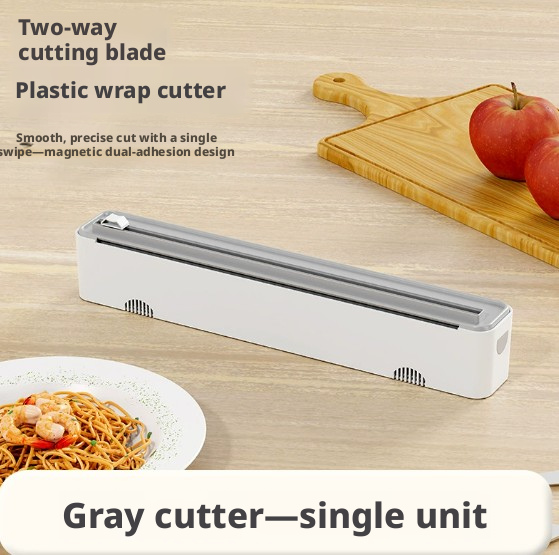 Main product image of Plastic Wrap Cutter Hand Tool, Magnetic, Gray ABS