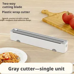 Product image of Plastic Wrap Cutter Hand Tool, Magnetic, Gray ABS