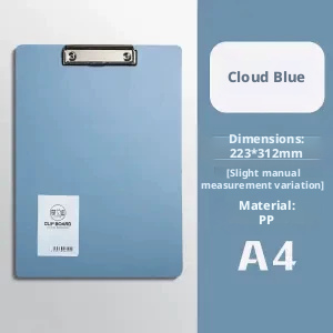 Main product image of A4 Clamp Plate for Document Holding, Morandi Blue