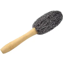Product image of 21cm Steel Wire Brush with Wooden Handle