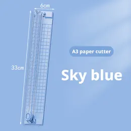 Product image of Bidirectional Paper Cutter, Blue, for Office and Workshop Use