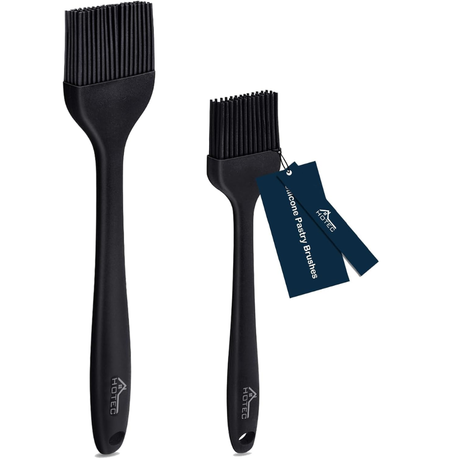 Main product image of Silicone Basting & Pastry Brushes, 2-Pack, Black, 10.3