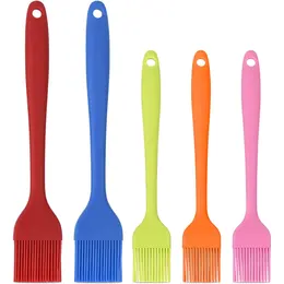 Product image of Hhyn 5-Piece Silicone Basting & Pastry Brush Set, Heat Resistant, 2 Large, 3 Small