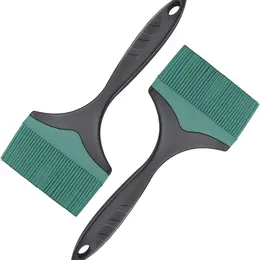 Product image of 2-Pack Extra-Wide Silicone Basting Brushes, Green, 3.95 in.
