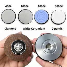 Product image of Magnetic Rolling Knife Sharpener Replacement Wheels, Double-Sided Diamond Grinding Discs