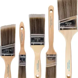 Product image of 5-Piece Paint Brush Set for Walls, Trim, and Staining