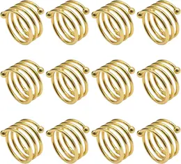 Product image of Gold Metal Napkin Rings, 12-Pack, for Dining and Event Table Settings