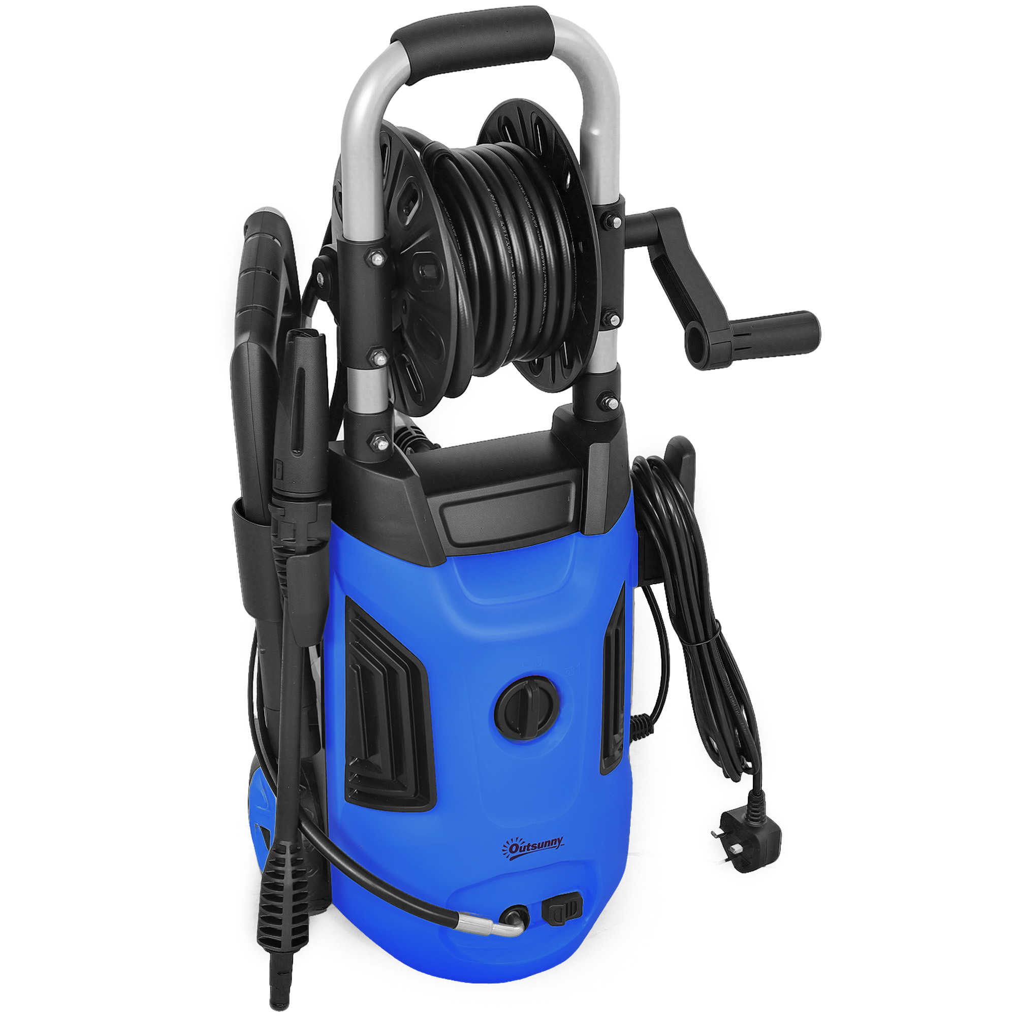 Main product image of 1800W Portable Pressure Washer, 150 Bar, 420 L/h, 6M Hose, Reel