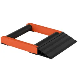 Product image of Motorcycle Wheel Roller Stand, Aluminum Frame, <180mm Tire, <500lb Bike Capacity, Black