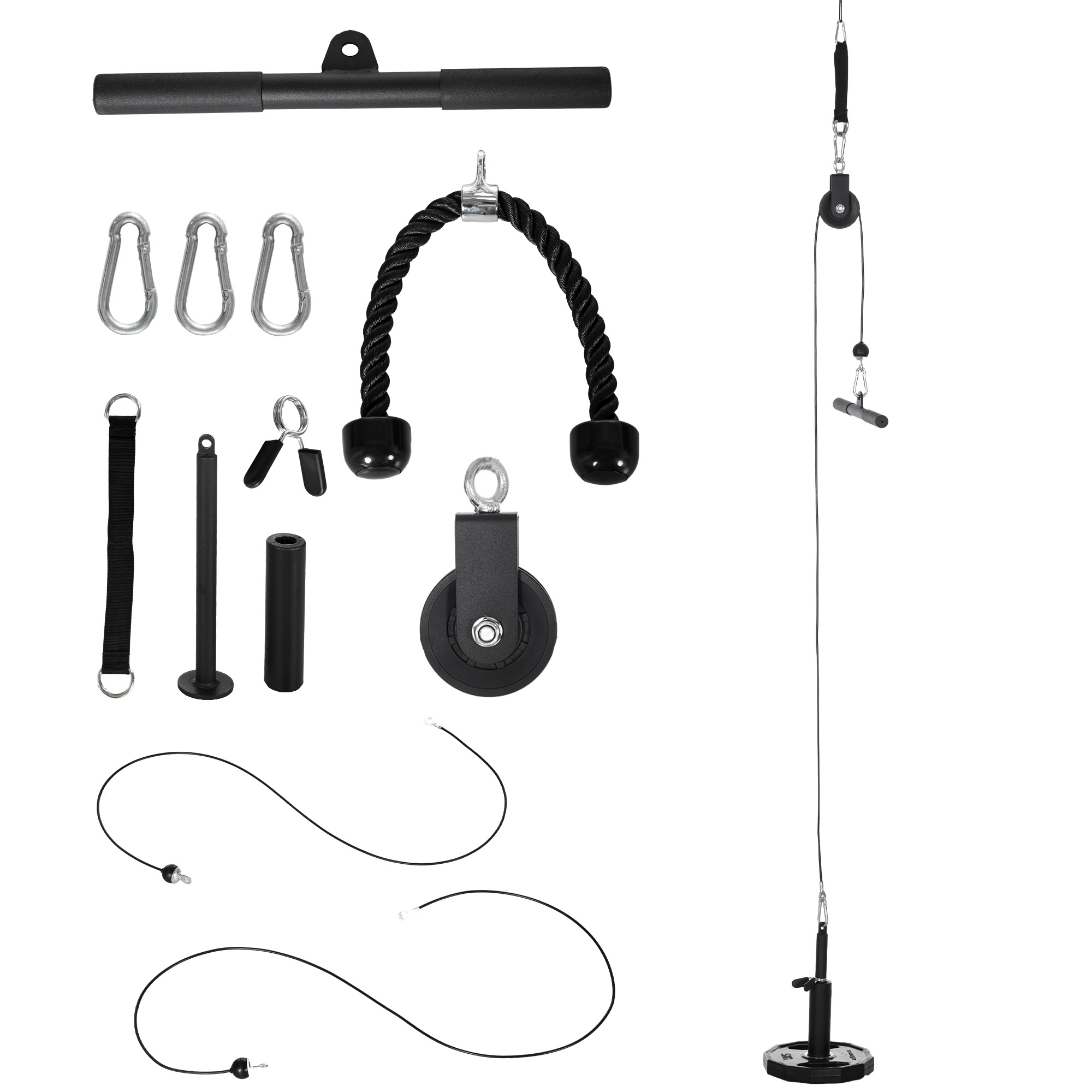 Main product image of SPORTNOW Cable Machine Pulley System for Lats Pull Down with DIY Loading Pin