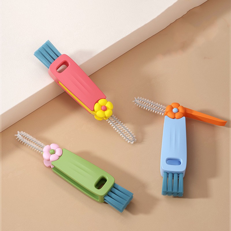 Main product image of 3-Piece 3-in-1 Bottle Cleaning Brush Set for Lids and Gaps