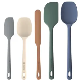 Product image of 5-Piece Food Grade Silicone Spatula Set, Heat Resistant to 600°F