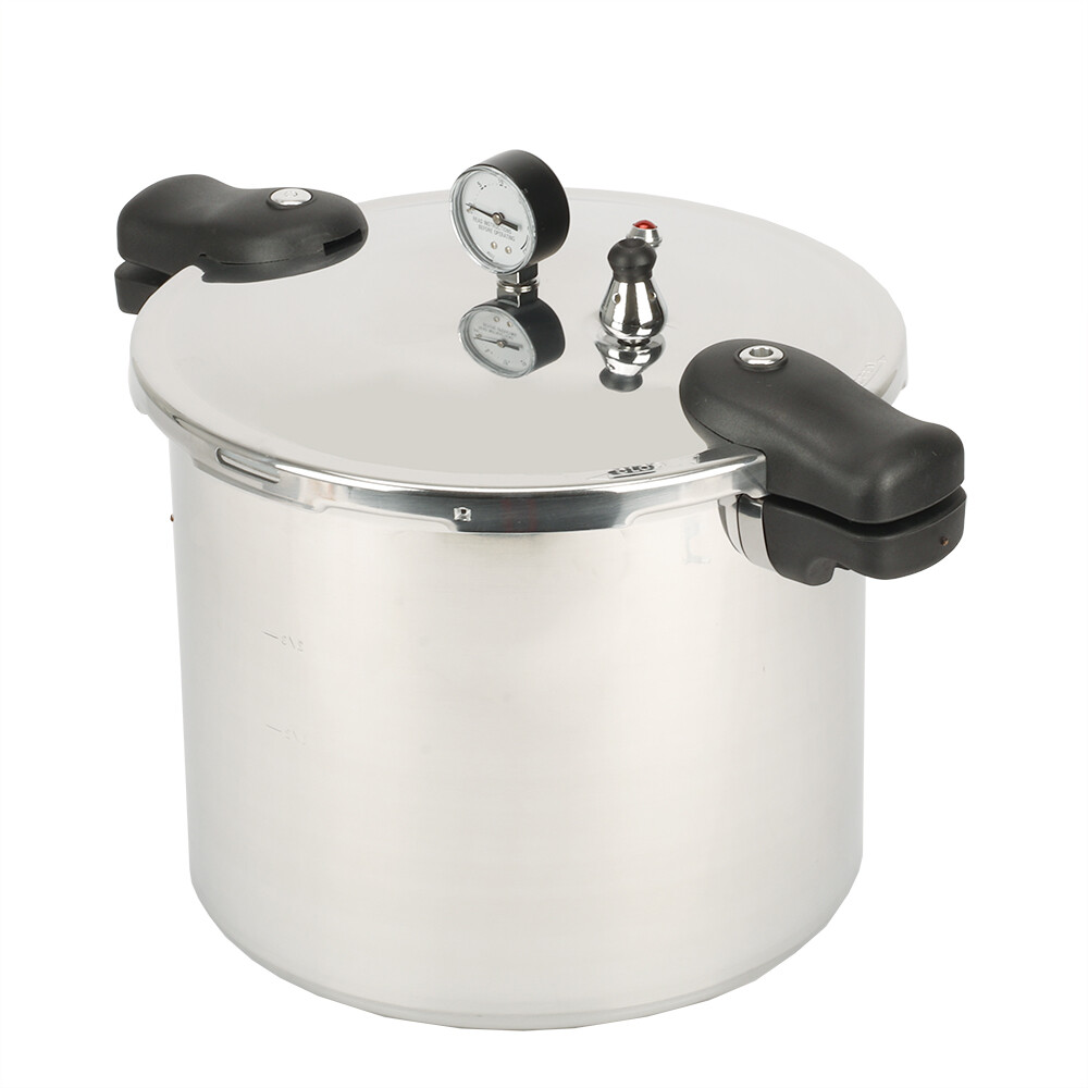 Main product image of 22L Pressure Canner Cooker with Pressure Gauge and Release Valve
