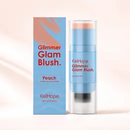 Product image of Dual-End Blush Stick with Brush, EELHOPE, Peach, 4g
