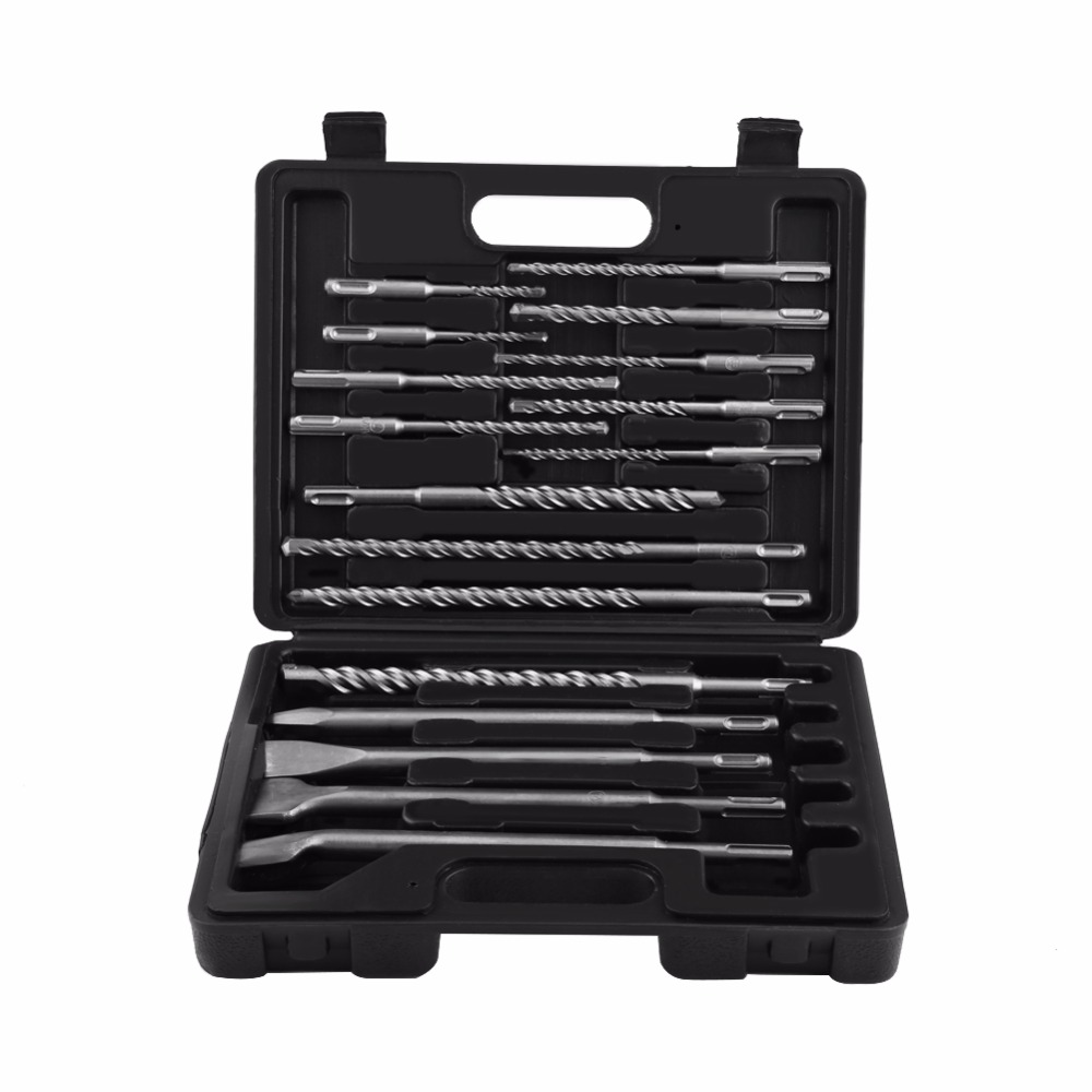 Main product image of 17-Piece Masonry Hammer Drill Bit Set for Rotary Hammer Drills