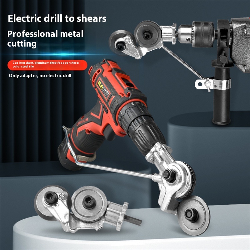 Main product image of Electric Drill Attachment, Sheet Metal Cutting Shears