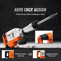 Product image of VEVOR 3500W Electric Demolition Hammer with 2 Chisel Bits