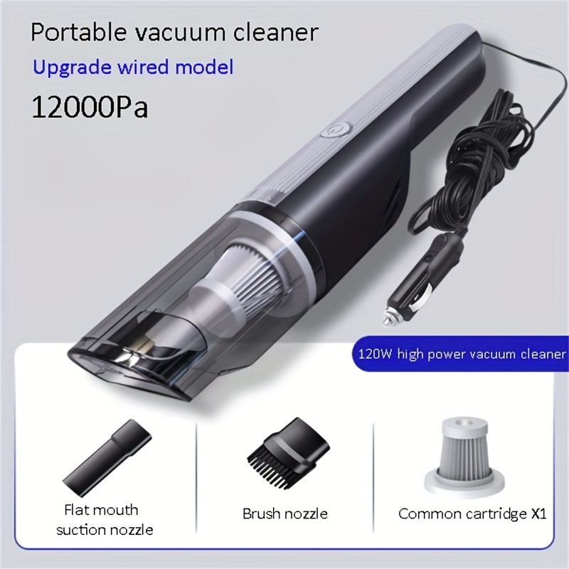 Main product image of Silver and Red Rechargeable Handheld Car and Home Vacuum
