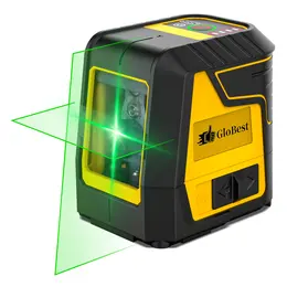 Product image of Green Cross Line Laser Level, Self-leveling, Manual, Pulse, Magnetic Base, Battery