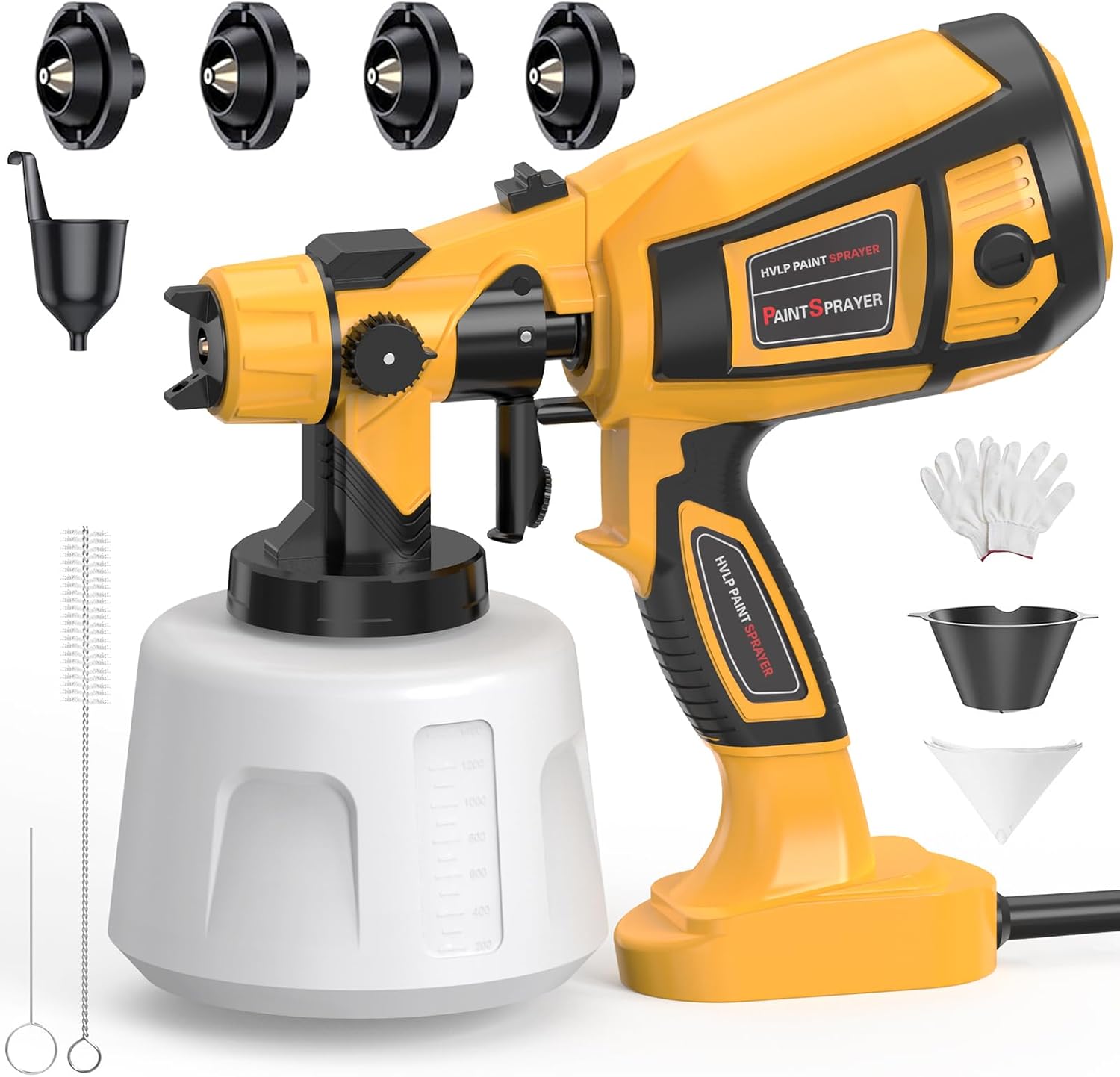 Main product image of 1000W Electric HVLP Paint Spray Gun with 4 Nozzles