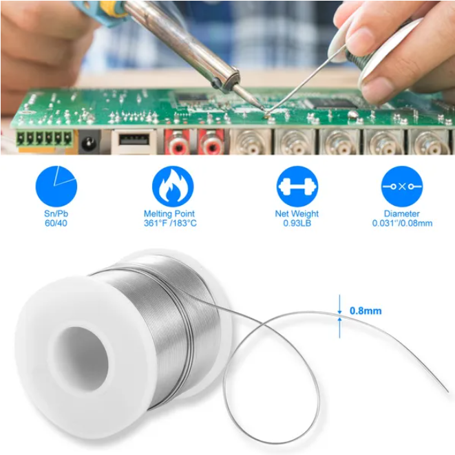 Main product image of 60/40 Tin Lead Rosin Core Solder Wire