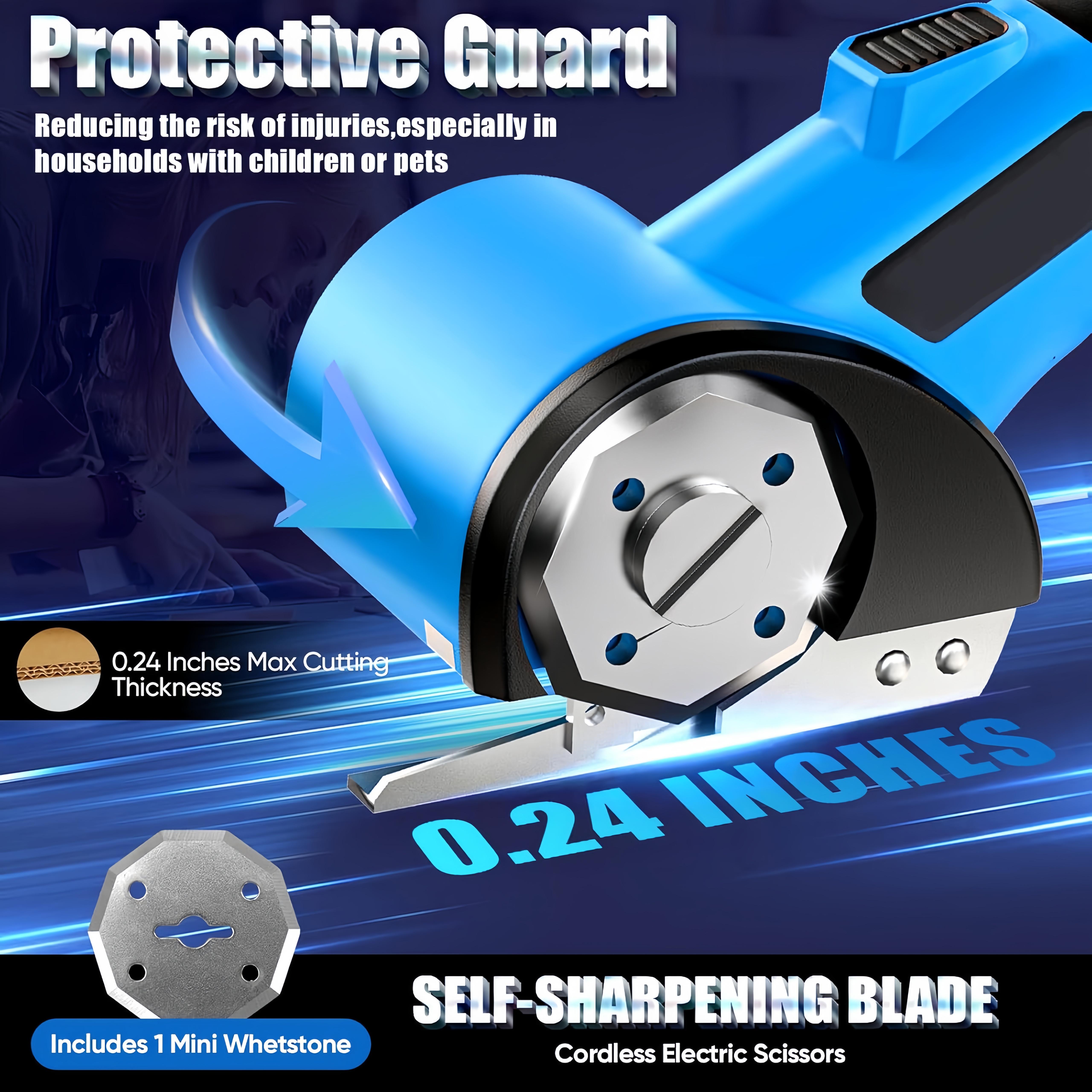 Main product image of Cordless USB Rechargeable Electric Scissors/Box Cutter with Safety Lock