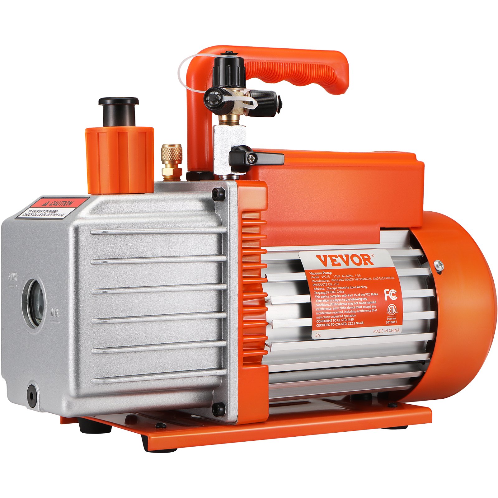 Main product image of 5 CFM 2-Stage Rotary Vane HVAC Vacuum Pump