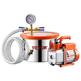 Product image of 1.5 Gallon Vacuum Chamber 3.5CFM Single Stage Degassing Kit