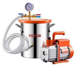 Product image of 1.5 Gallon Vacuum Chamber and 3.5CFM Single Stage Pump Kit