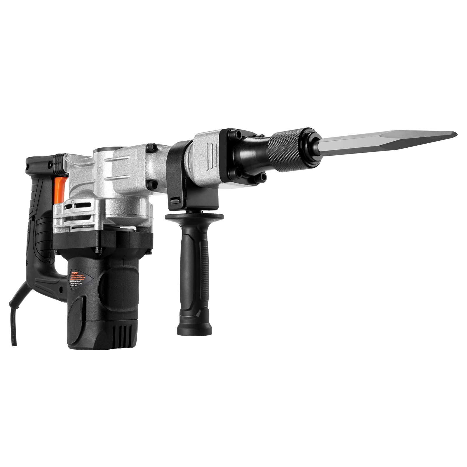 Main product image of 1400W Electric Demolition Jack Hammer, 2900 BPM, with 2 Chisels, Case, Gloves