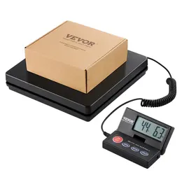 Product image of Digital Shipping Scale, 110 Lbs x 0.07 Oz, Timer, Tare, Hold, 90° Foldable LCD, AC/DC