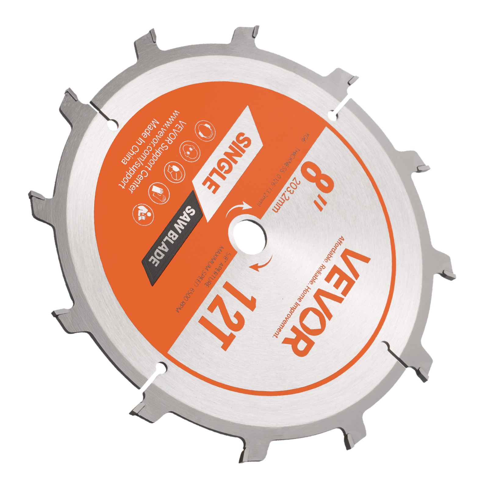 Main product image of 8 Inch Diameter Stacking Dado Blade Set with Chippers and Shims
