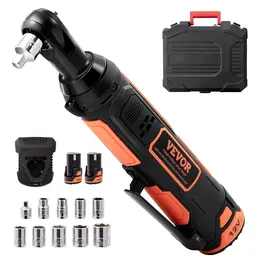 Product image of 3/8" Cordless Electric Ratchet Wrench Set, 12V, 33 Ft-lbs, 2x 2.0Ah Batteries
