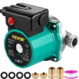 Product image of Hot Water Recirculating Pump, 93W 110V, 3/4″ G to 1/2″ NPT Adapter, SS Head, 3 Speed