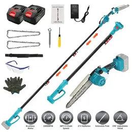 Product image of 21V Cordless Pole Saw & Handheld Chainsaw, 8 ft, Brushless, Auto Oiler