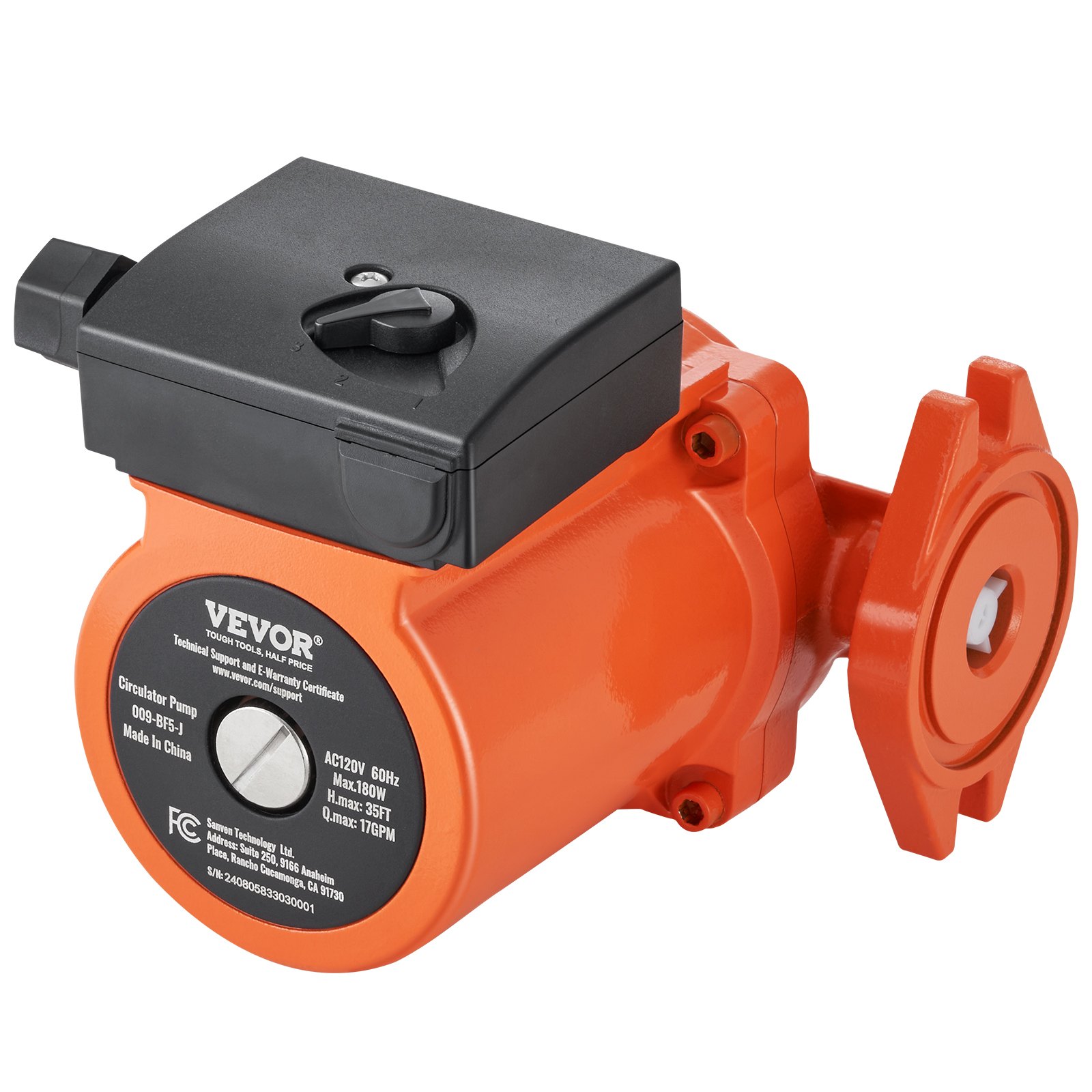 Main product image of 009-BF5-J Hot Water Circulation Pump, 110V, 180W, 17 GPM