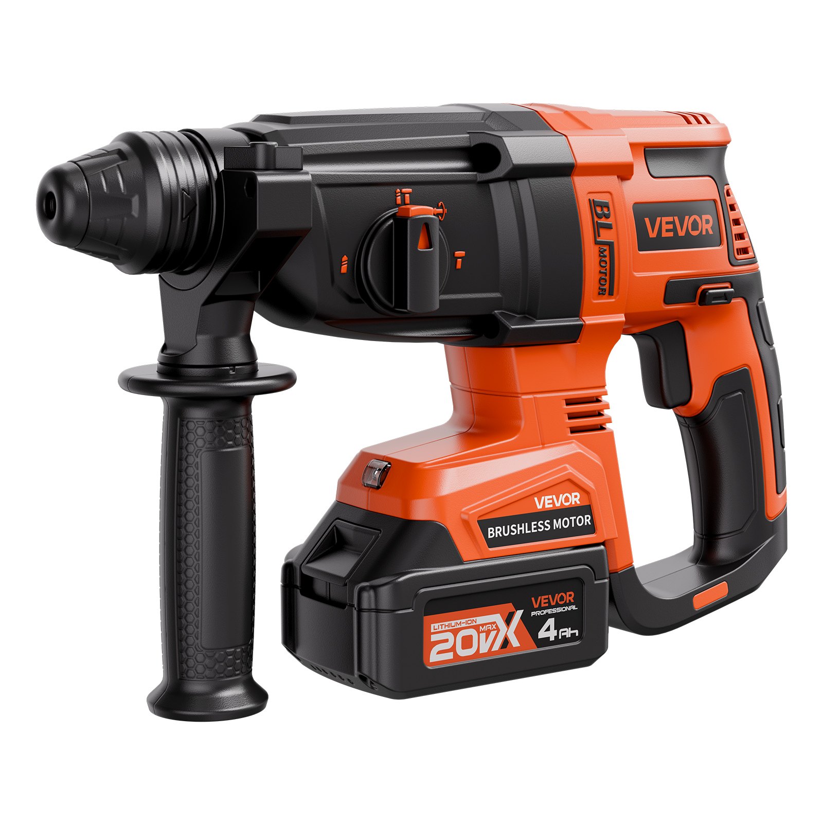Main product image of 20V SDS-Plus Brushless Cordless Rotary Hammer Drill Kit, 1.1-inch, 1200 RPM, 4-Function