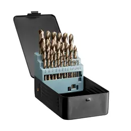 Product image of Cobalt Drill Bit Set, 29-Piece, M35 High-Speed Steel, with Storage Case